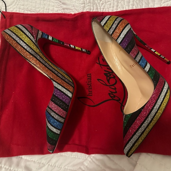 So Kate Suede Rainbow Stripyglitter - Picture 1 of 6